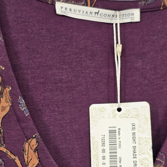 Peruvian Connection Plum Maxi Dress NWT - Picture 8 of 15